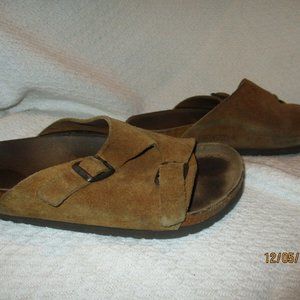 Birkenstock ADJUSTABLE 2 BUCKLE Brown Leather Open